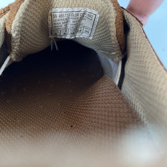 Skechers 46577 Bronze Brown Leather Elastic Strap Biker Sneakers Shoes Women's 6 - Picture 5 of 6